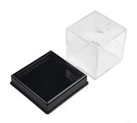 Caja protectora de acrílico para pelotas de béisbol, diseño transparente, ideal para exhibir coleccionables