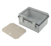 Caja protectora de enchufe, Caja de distribución impermeable con protección IP66, toma de empalme de plástico y cubierta transparente
