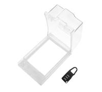 Caja Protectora de Enchufe Ip55 con Tapa Abatible Transparente | Plástico, Montaje en Pared para Placas Tipo 86, Protección contra Salpicaduras y Polvo, Uso Interior y Exterior