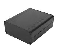Caja Protectora para proyectos de Instrumentos, Placa Plana negra Mate, Carcasa de enfriamiento de Aluminio Impermeable, Tipo Dividido para proyectos electrónicos para Caja Arduino