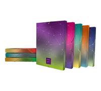 Caja Proyectos Carton Forrado Brillo Lomo 3Cm Folio Colores Surtidos Fsc Unequal Metallic Grafoplás