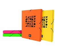 Caja Proyectos Carton Forrado Soft Lomo 3Cm Folio Colores Surtidos Fsc Bits&Bobs 23 Fluor Grafoplás