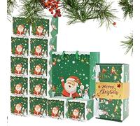 Caja Que Rebota Navidad,Caja Que Rebota Plegable Navidad - Cajas verdes que rebotan dinero de Navidad | Suministros para fiestas de Navidad Caja de papel divertida para regalos de fiestas Amantes Amig