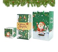 Caja Rebote Navidad | Caja Portadinero Felices Fiestas Navideñas | Contenedor Creativo para Tarjetas Dulces Bodas | Detalles San Valentín Regalo Chocolate Niñas Niños Novia