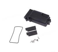 Caja receptora impermeable de plástico para 1/10 RC Crawler, compatible con Axial SCX10, D90, TRX-4, protección para electrónica, dimensiones 85 x 40 x 28 mm, color negro
