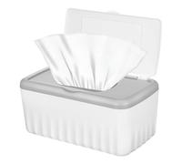 Caja rectangular grande de plástico para toallitas húmedas con función extensible y almacenamiento hermético para familias en el baño y la oficina