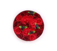 Caja Redonda - Rosas Rojas Clásicas