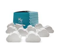 Caja regalo 10 jabones aromáticos en forma de nube - Regalo original y versátil para sorprender en cualquier ocasión - Elaborados con glicerina vegetal - Aroma: Herbal