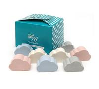 Caja regalo 10 jabones aromáticos en forma de nube - Regalo original y versátil para sorprender en cualquier ocasión - Elaborados con glicerina vegetal - Aroma: Varios