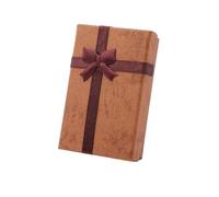 Caja Regalo 3 uds Cajas de Regalo de papel 5 * 8 * 2,5 cm for embalaje de joyería anillo pendientes soporte for collar exhibición Navidad boda(Coffee)