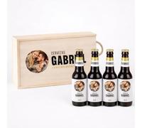 Caja Regalo 4 Botellines de Cerveza Personalizada con Foto y Nombre Pack Cervezas Regalo
