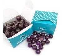 Caja regalo 40 Perlas de baño con aroma a Lavanda - Con aceite de soja - Hidratante y aromática - Hidrata, suaviza y perfuma la piel - Forma bola