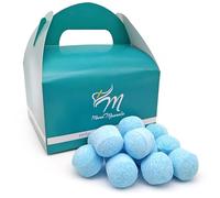 Caja regalo 50 mini bombas efervescentes para manicura y pedicura - Aroma Talco - Alivia los pies cansados - Ablandan durezas, uñas y cutículas