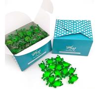 Caja regalo 70 Perlas de baño con aroma a Manzana - Con aceite de soja - Hidratante y aromática - Hidrata, suaviza y perfuma la piel - Forma rana