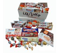 Caja Regalo de Chocolates Kinder - Lindt - Nestle. +25 Unidades. Regalo Original de Kinder Bueno, Kinder Joy, Bombones Lindt, Chocolates Nestle [IAMI]