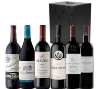 Caja Regalo Gourmet Vinos Tintos x6 Botellas | Viña Tondonia, Viña Ardanza, Mauro, Tomás Postigo, Pago de los Capellanes y Emilio Moro | Mejor Selección ENOVINOS