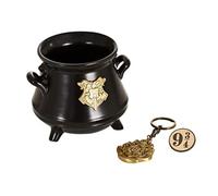 Paquete premium de Taza 3D + llavero 3D + pin de la maleta de Hogwarts - Harry P