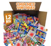 Caja Regalo Original Chuches y Caramelos Surtidos 1,2kg - Pack Golosinas Variadas con Frunitas, Kojak, Piruletas, Peta Zeta, Chicles y Más - Regalo Dulces