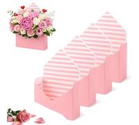 Caja Regalo Sobre San Valentín, Caja Romántica con Forma de Sobre, Caja para Ramos Florista para Decoración de Bodas Cumpleaños Fiestas & Propuesta de Matrimonio(Pink-1,4pcs)
