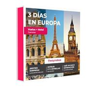 Caja Regalo - Viaje Sorpresa para Dos - Vuelos + 2 Noches en una Ciudad Europea - El Mejor Cofre de experiencias para Regalar