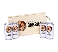 Caja Regalob Lata de Cerveza Personalizada con Foto y Nombre Pack Cervezas Regalo