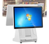 Caja registradora con doble pantalla táctil, sistemas TPV para pequeñas empresas, impresora térmica integrada, caja registradora inteligente todo en uno, compatible con más de 30 idiomas 4G64G-58mm