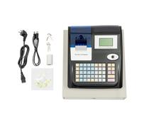 Caja registradora electrónica de 48 teclas con cajón de efectivo con cerradura, 100 - 240 V, sistema de puntos de venta al por menor, pantalla de clientes, sistema POS para restaurantes, supermercados
