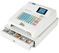 Caja Registradora Electrónica De 48 Teclas con Cajón Y Pantalla Led, Sistema Ideal De Gestión De Efectivo para Pequeñas Empresas, Comercios Minoristas Y Supermercados.