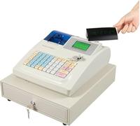 Caja Registradora Electrónica De 48 Teclas para Pequeños Negocios, Sistema Tpv con Pantalla Led, Caja Registradora Multifuncional para Cafeterías, Panaderías, Librerías, Fácil De Usar.