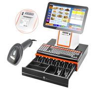 Caja Registradora Inteligente,pantalla Táctil 15,6 Pulgadas,dispositivo Todo En Uno,impresora Térmica,impresora De Recibos,terminal Pos Con Escáner Portátil,cajón De Efectivo,pantalla,sin Software B