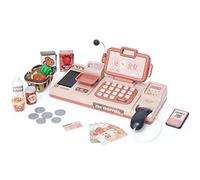 Caja Registradora Juguetes Micrófono Electrónica Escáner con Sonido, Escáner, Comida, Cesta de la Compra Maquina Tienda Supermercado Comida Juguetes Regalo para Niña Niño Más de 3