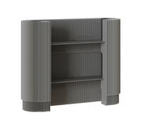 Caja registradora portátil curvada para ferias de artesanía, diseño que ahorra espacio, ideal para bares, tiendas, hoteles y espacios pequeños.
