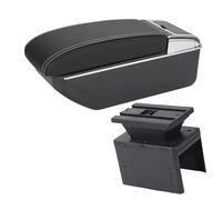 Caja Reposabrazos Coche Accesorios Para Caja Almacenamiento Modificación Reacondicionamiento Del Reposabrazos Central Universal Para Coche(D3 Black white NoUSB)