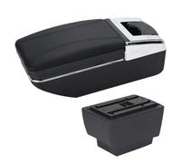 Caja reposabrazos coche Accesorios Para Reposabrazos De Coche Para Skoda Para Fabia 3 2015 2016 2017 2018 2019 2020 2021(A2 línea negra SIN USB)