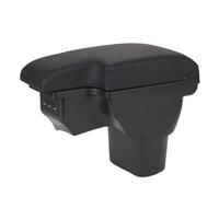 Caja reposabrazos coche Para Nissan Para Juke 2010 2011 2012 2013 2014 2015 2016 2017 2018 2019 Reposabrazos(A2 Negro Línea negra)