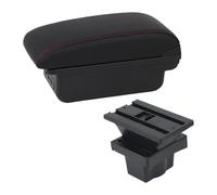 Caja reposabrazos coche Para Octavia Para Yeti Mk2 2005-2012 Caja De Almacenamiento Consola Central Reposabrazos Reequipamiento(B1 Red Line 3usb)