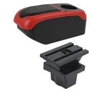 Caja reposabrazos coche Para Octavia Para Yeti Mk2 Caja Almacenamiento Reposabrazos Coche 2005-2012 Interior(S1 Black-red 6usb)