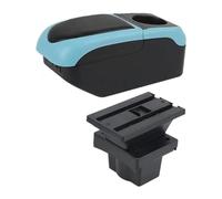 Caja reposabrazos coche Para Octavia Para Yeti Mk2 Reposabrazos De Coche 05-12 Caja Interior Almacenamiento(S1 Black-blue 6usb)