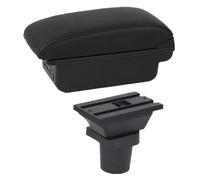 Caja reposabrazos coche Para Toyota Para Yaris Para Vitz 5dr Hatchback 1998-2011 Accesorios Caja De Reposabrazos(B línea negra 3USB)