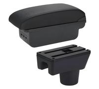 Caja reposabrazos coche Reposabrazos Para Mitsubishi Para Attrage Para Mirage Para Space Star(B2 Línea negra 3USB)