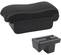 Caja reposabrazos de coche Reposabrazos para Toyota Agya Wigo 2023 2024, compartimento de almacenamiento interior, consola central(C White line No)