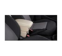 Caja Reposabrazos Para Fiat Para Panda II Modelo Caja Almacenamiento Con Reposabrazos Doble Compartimento Salpicadero Coche Portavasos Puerto USB Apoyabrazos Coche(B-Beige)