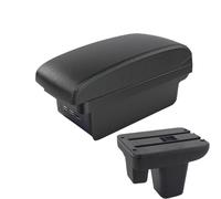 Caja Reposabrazos Para Morris Para Garages MG3 Reposabrazos Caja Consola Central Almacenamiento Contenido Caja Con Portavasos USB Conducción Derecha Consola Central Coche(B2 Black line 3 USB)