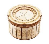 Caja Rompecabezas Madera 10cm, Puzzle Caja del Tesoro, Regalo Adultos, Almacenamiento Secreto Cajón