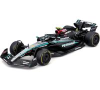 Caja Rota Lewis Hamilton Modelo F1 MERCEDES AMG W15 1/43 2024 12cm Bburago