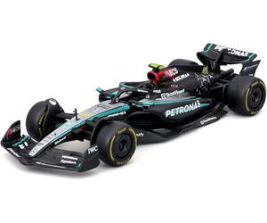 Caja Rota Lewis Hamilton Modelo F1 MERCEDES AMG W15 1/43 2024 12cm Bburago