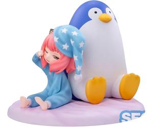 Caja Rota Spy X Family Figura Diorama Anya Pijama Pingüino 10cm Sega Luminasta