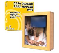 Caja Router Pared Elegante y Discreta Para Esconder Cables | Con Soporte Router Pared | Diseño Moderno para Organizar y Proteger Dispositivos | Ideal para Hogar u Oficina | Práctico y Funcional