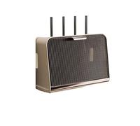 Caja Router Pared Estuche de Almacenamiento for enrutador Wi-Fi, Estante de Gran Capacidad, Resistente al Polvo, diseño Visible, Borde Liso, Apariencia Simple, Ahorra Espacio, plástico.(Beige L)