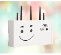 Caja Router Pared Llave Caja de Almacenamiento Oculta Cajas para Guardar El WiFi Cajas de Enchufes Pared Superficie,B-38x20x8.5cm